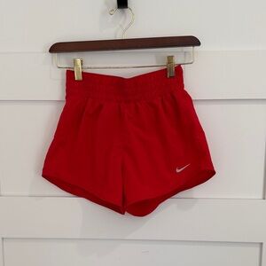 Nike Women's Vibrant Red Athletic Shorts